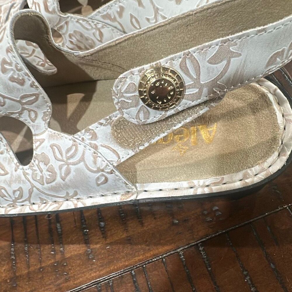 Alegria Linda clogs 37 7 white gold floral - Picture 4 of 9